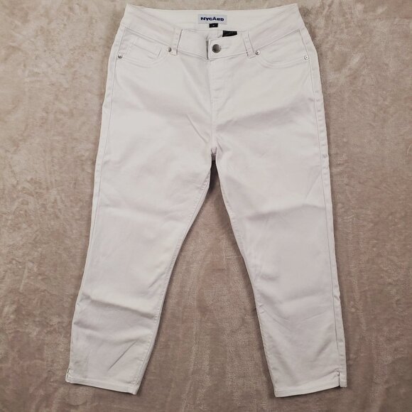 Nygard Jeans Women's White Capri Stretchy size 14 - Picture 1 of 13